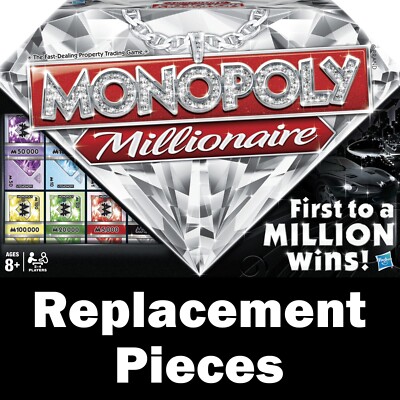 Monopoly 2012 MILLIONAIRE Edition - Replacement Parts Pieces Tokens Cards Deeds