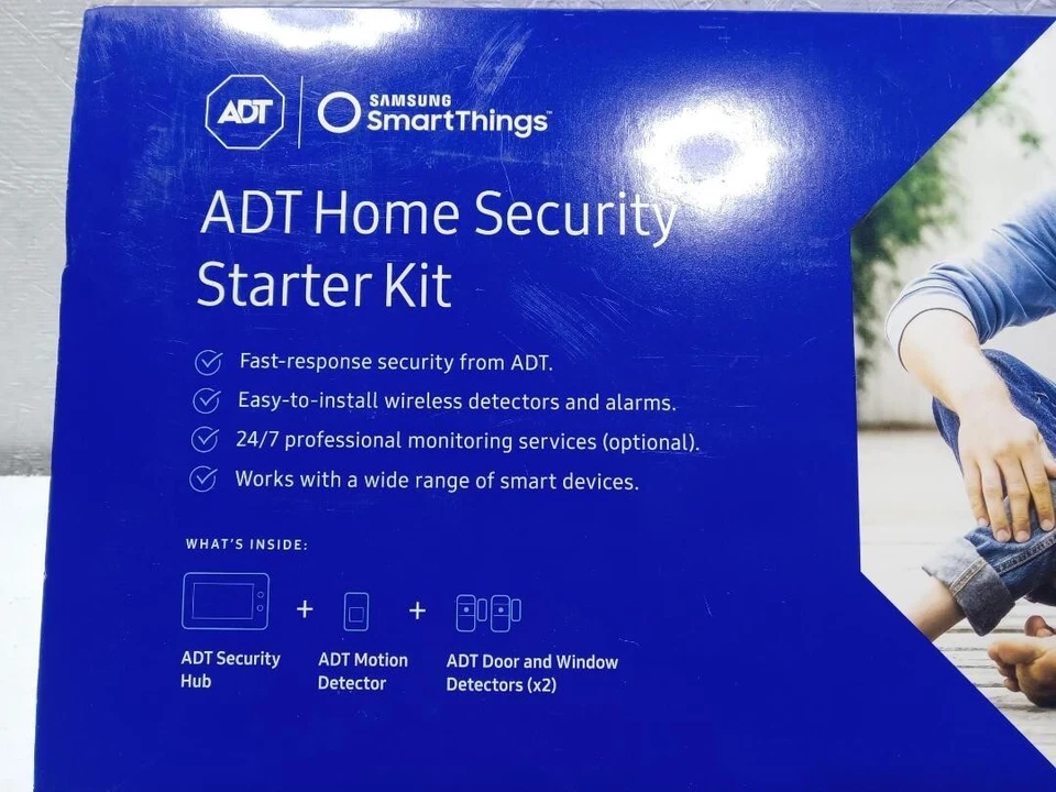 ADT Home Security Starter Kit Samsung SmartThings Motion Alarms F-ADT-STR-KT-1 - Image 2 of 4