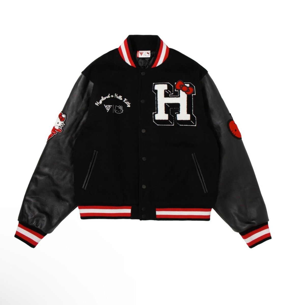 Hypland X Hello Kitty Apples Varsity Jacket L New No Tags | eBay Hypland X Hello Kitty Apples Varsity Jacket L New No Tags | eBay