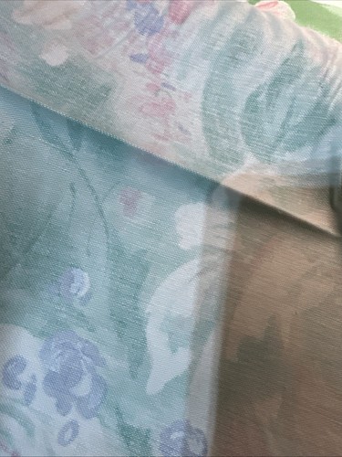 Atelier Originals 1987 Screen Pastel Rose Print Floral Fabric 3 yds +Vintage - Picture 9 of 9