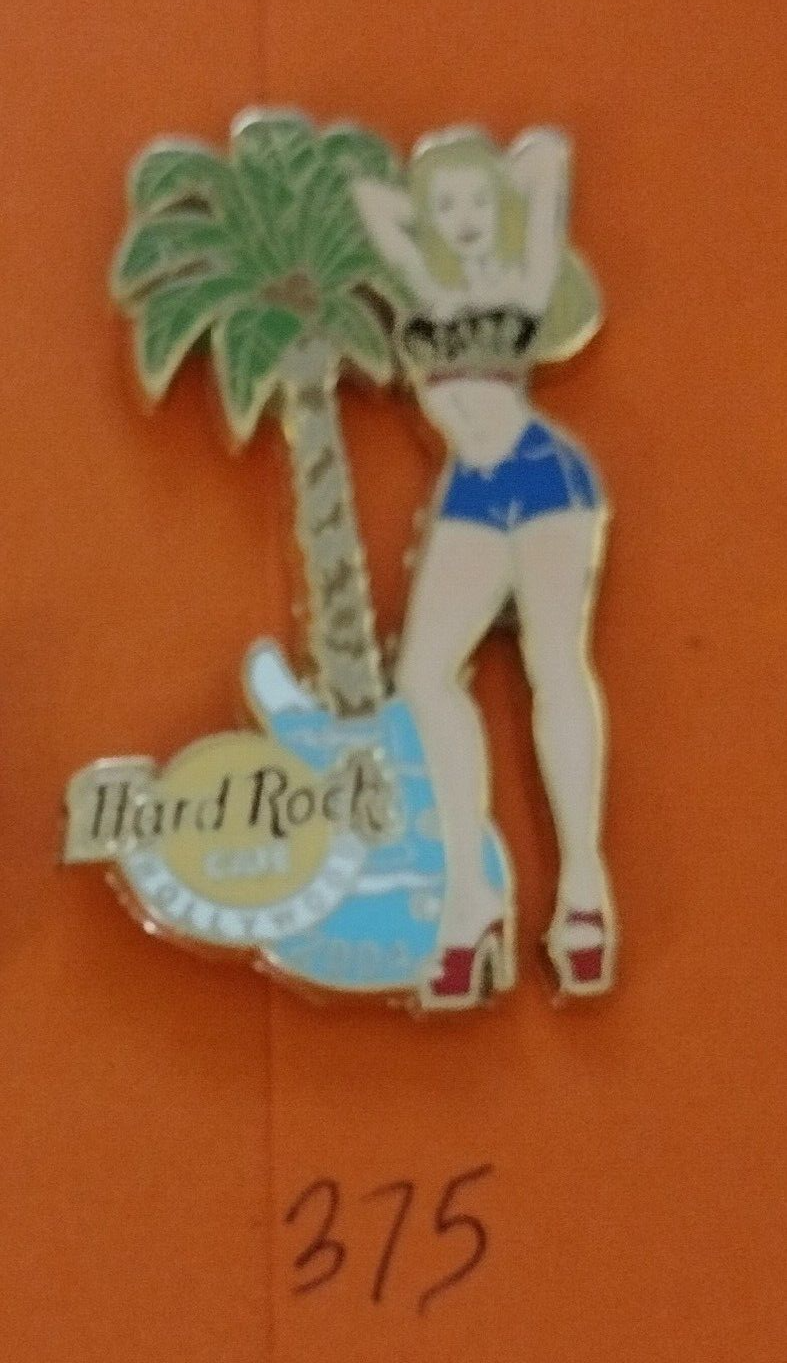 Hard Rock Café Hollywood, FL Hot Babe w/Palm Tree Guitar eBay