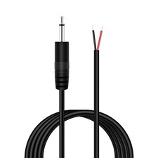 3.5mm 1/8" to Speaker Wire, 10FT 3.5mm TS Mono Male Plug to Bare Wire Pigtail...