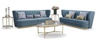 Design Luxus Couch 3 Sitzer Polster Sofa - Italienische Stil Wohnzimmer MöBel