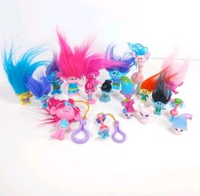 DreamWorks Trolls Lot 19 Mineez Bag Clips Figures Branch Poppy Cooper Smidge