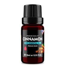 Cinnamon (Cinnamomum verum) 100% Pure Essential Oil, Select Grade, 10ml