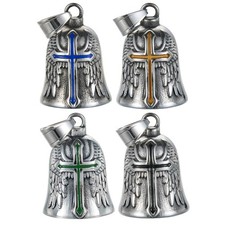 Motorcycle Bell Guardian Angel - Good Luck Charm Gift For Rider Men Kids Frie...