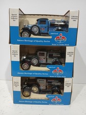 Liberty Classics Amoco 1929 Ford Model A Tanker Diecast Banks Blue, Silver, Gold