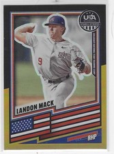 2026 Landon Mack Panini Stars & Stripes Prizm Black Gold Tennessee 4/5 #112