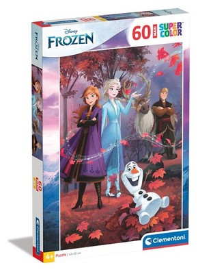 Clementoni - Puzzel 60 Stukjes Maxi Disney Frozen, Kinderpuzzels, 4-6 jaar, 2647