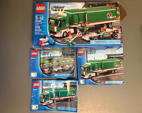 LEGO City 60025 - Grand Prix Truck - 95% Complete W/ Instructions, Manuals, Box