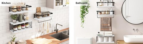 Wall Mounted Bathroom Shees Over Toilet, Rustic Wood Floating - Picture 20 of 52