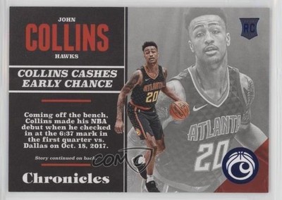 2017-18 Panini Chronicles Rookies Blue 112/199 John Collins #106 Rookie RC 0rf