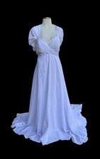 Davids Bridal White Sweetheart Neckline Wedding Dress Size 16 Retail
