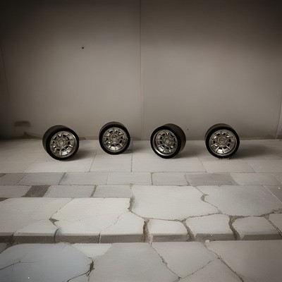 1/64 Scale American Vector Racing Rims For Diecast Custom Hotwheels Rubber Tires