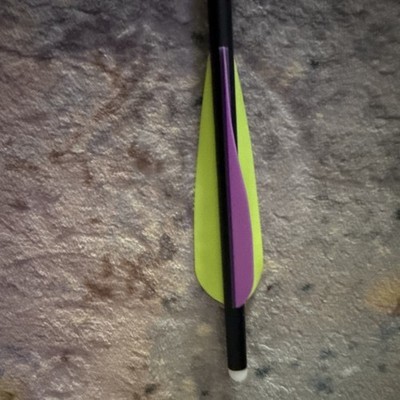 Topoint Archery Carbon Arrows Vanes Black Green Purple White TPA3030-30 12 pack