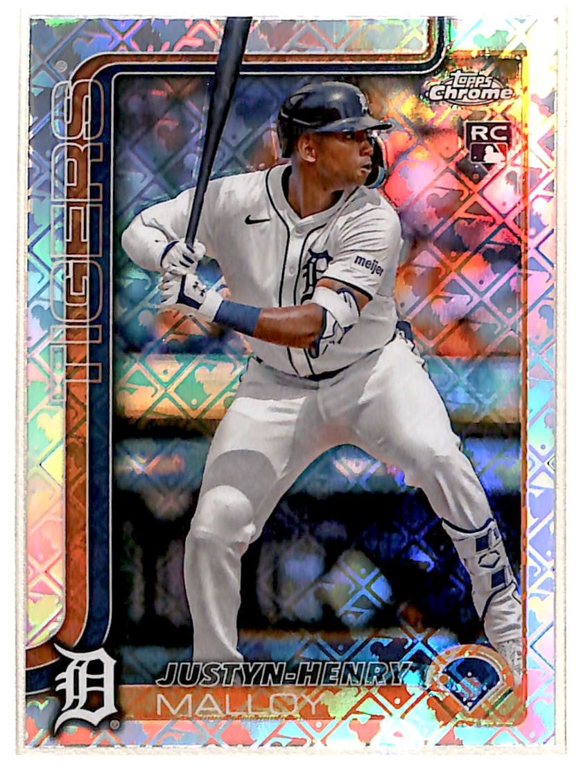 2025 Topps Chrome Logofractor Edition Justyn-Henry Malloy RC Detroit Tigers #224