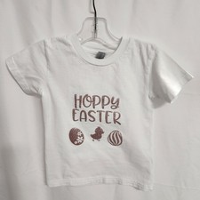 Shirt Toddler Hoppy Easter Size 2T Glitter