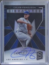 2020 Panini Chronicles Spectra Signatures 51/199 Caleb Ferguson #SS-CF Auto uk2