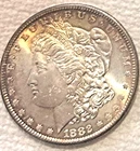 1882 S Morgan  beautiful uncirculated BU coin full of luster free ship Sigma++