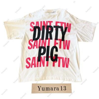 SAINT Mxxxxxx DIRTY PIG Tシャツ　L SAINT Mxxxxxx SS Tee Dirty Pig White T-shirt | eBay