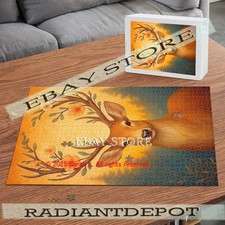 Woodland moonlit deer 1000pc jigsaw puzzle 19.7X29.5 in