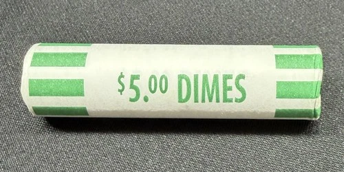 BU 2009 P ROOSEVELT  DIME  ROLL  BRILLIANT UNCIRCULATED OBW H/T GREAT PRICE!