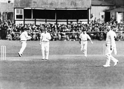 Australian cricketer Don Bradman scores his 200th run Circa May 1932 Old Photo