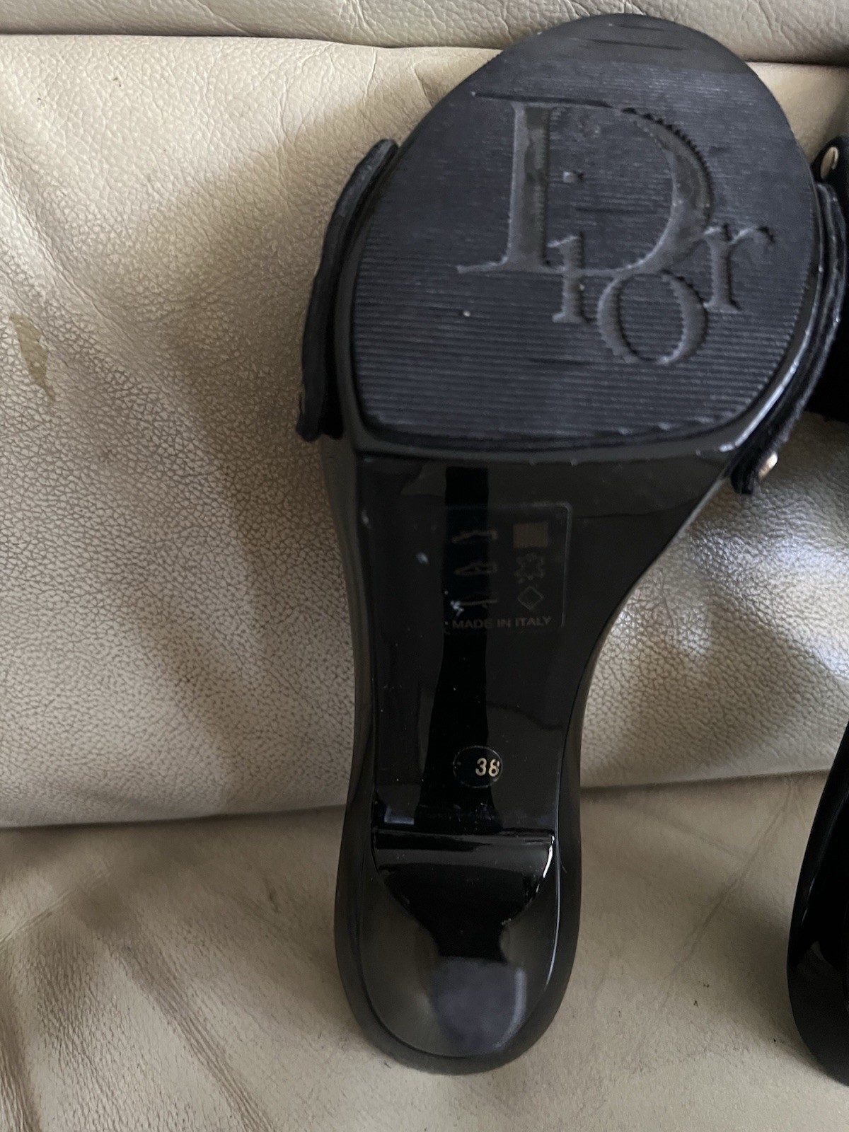 Christian DIOR Y2K Vintage John Galliano Black High Heel Mule Sandals 38 Us 8 thumbnail 10