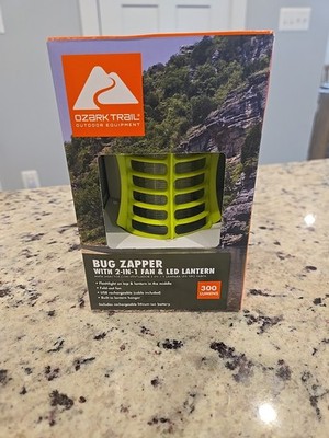 Ozark Trail Bug Zapper. 2 In 1 Fan And LED Lantern. 300 Lumens