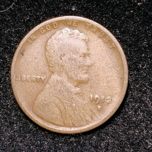 1912 S ~ LINCOLN WHEAT CENT ~ CH VG