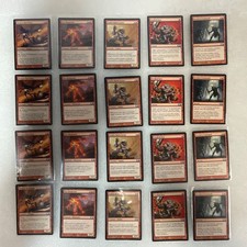 Magic the Gathering Lot of 20 Red M13 Fire Elemental Krenko's Command