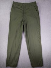Vintage 80s US Military OG 507 Utility Trousers Pants Size 34x31 Durable Press