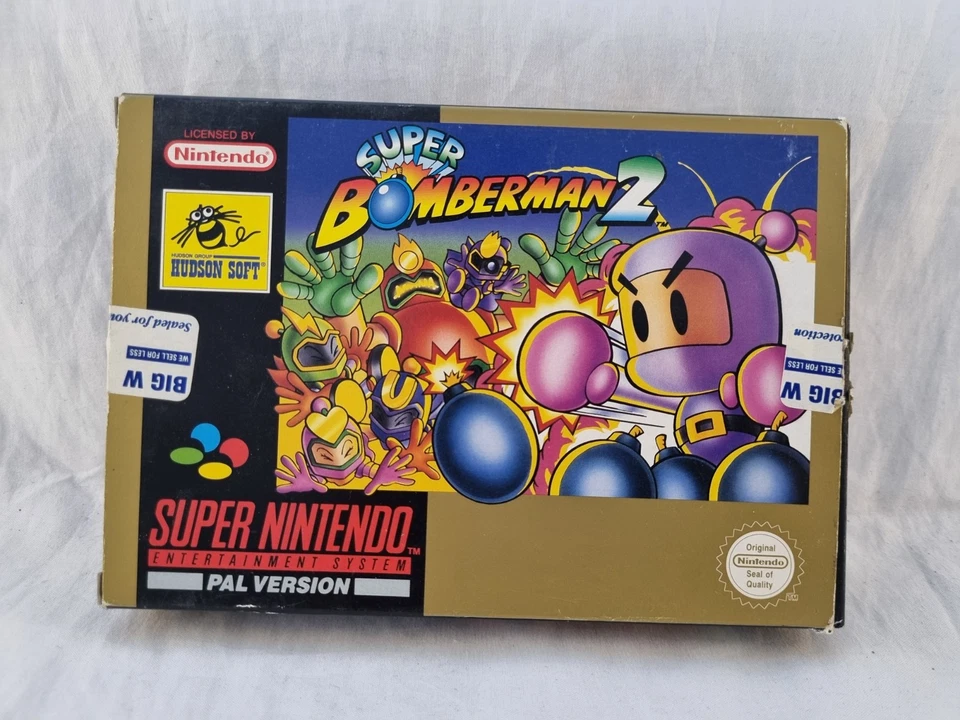 Super Nintendo - Super Bomberman 2 - SNES - PAL - Boxed With Inserts And Manual  - Image 4 of 4
