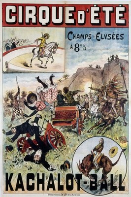   Cirque d'Été Vintage Poster - Kachalot Ball - 1900s   - Retro Decor 16x24 