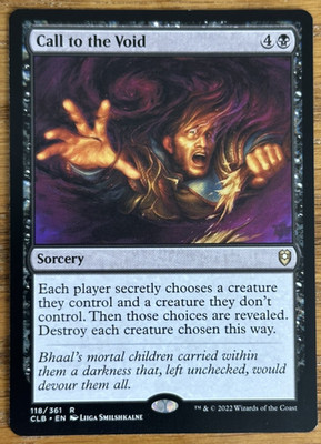 MTG Commander Legends: Battle for Baldur's Gate, Call to the Void