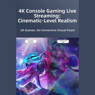 Gaming Capture Card 4K 60Hz für Switch für PS5 mit Loop Out und kompaktem Desi