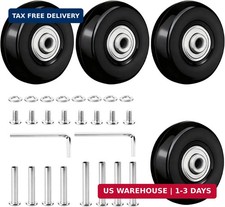 4Pcs Luggage Wheels Replacement Kit - 50mm x 18mm Suitcase Wheels Replacement We