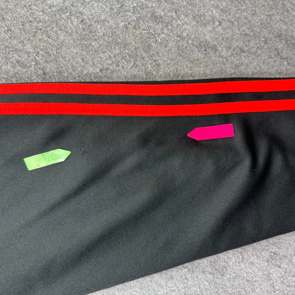 Adidas Tiro 13 Soccer Training Pants Men S Black Red Ankle Zip 30" - Image 3 of 4