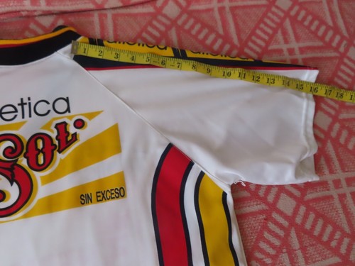 Maglia calcio vintage anni 90 Atletica Morelia Monarcas Mexico Liga MX 3 Hermanos - Foto 8 di 9
