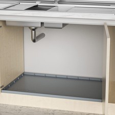 Under Sink Mat Waterproof 35x22.5" for 36" Cabinet Kitchen Leak Protector