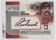 2011-12 ITG Captain-C Series Auto Silver Terry Ruskowski #A-TR Auto 2d8