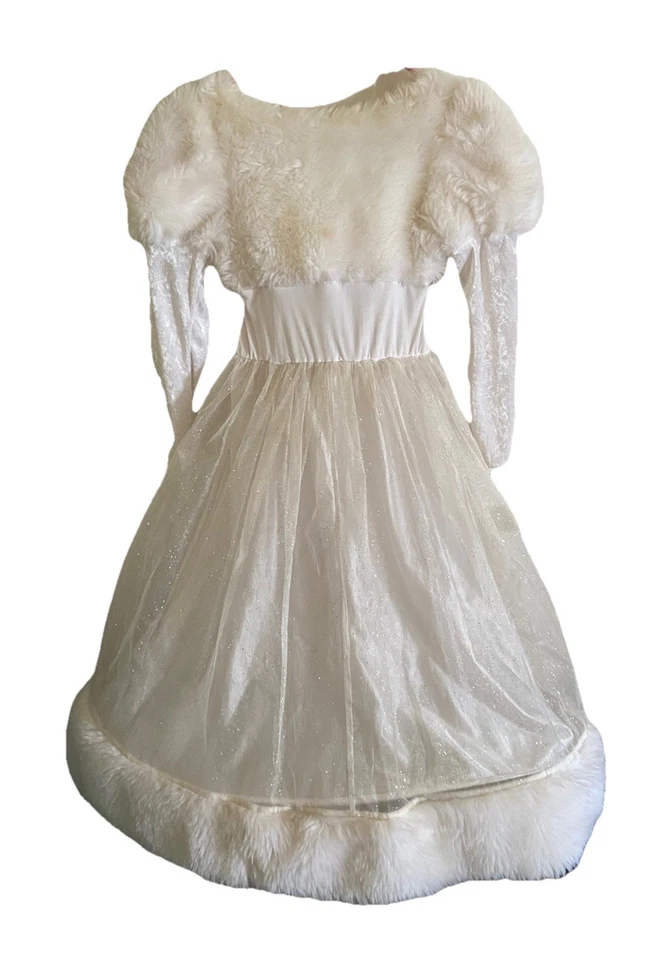 Vestido Princesa Invierno Invierno Piel Juvenil Mediano Halloween Disfraz Frozen Dress Up Foto 2 de 4