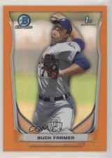 2014 Bowman Chrome Prospects Orange Refractor 22/25 Buck Farmer #BCP93 00et