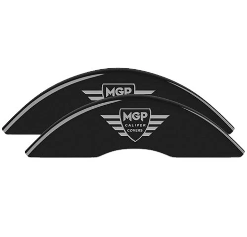 1998 - 1999 年宝马 328is 底座前 + 后黑色 "MGP" 刹车盘卡钳盖 4 件 — 第 2/4 张图片