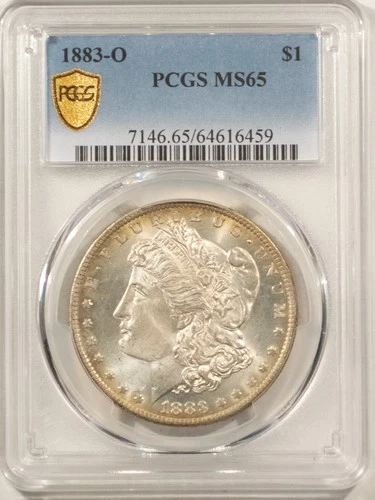 1883-O $1 MORGAN DOLLAR - PCGS MS-65, FRESH FLASHY GEM!