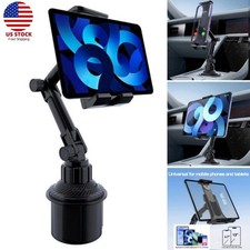 Adjustable Car Mount Car Cup Holder Phone Stand For 4.7-12.9" iPhone iPad Tablet