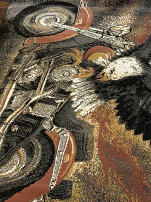 Large Eagle Harley Davidson Rug 041 08670 Easy Rider Area Rug Man