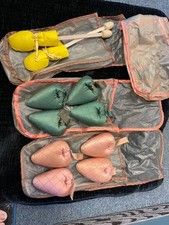 Vintage 1920's era Shoe Tree Stretchers Women's shoe stuffers with bag