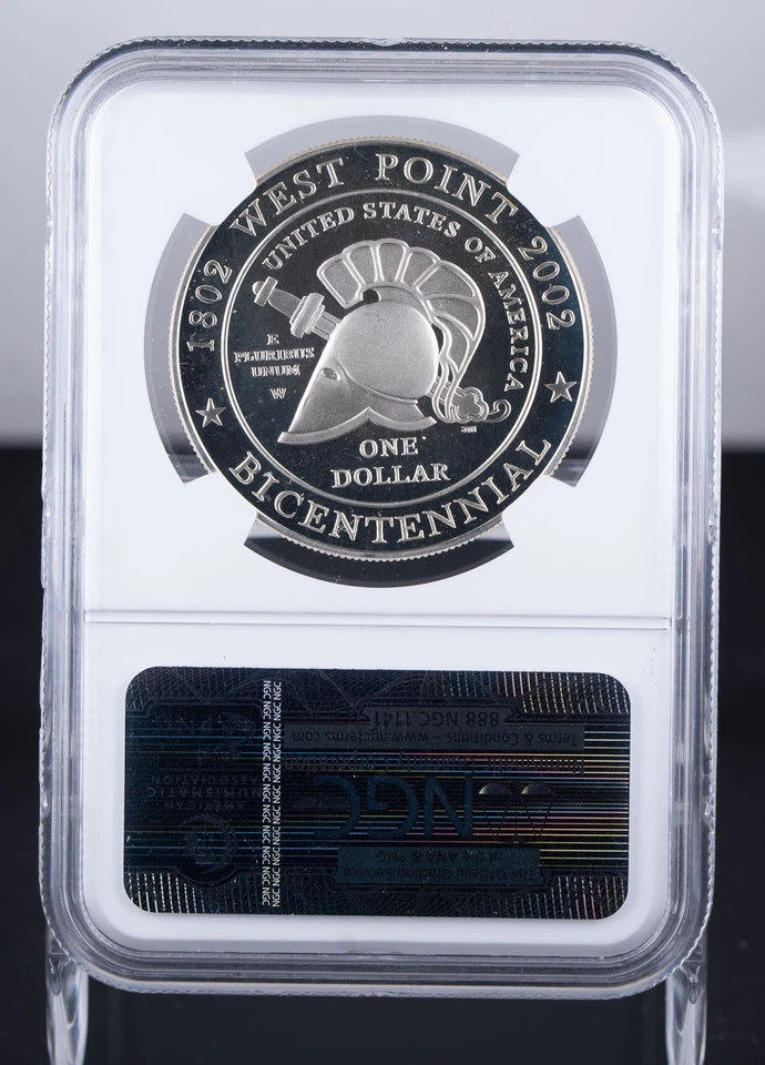Certified 2002-W Silver $1 NGC PF69 Ultra Cameo West Point  - Image 3 of 4