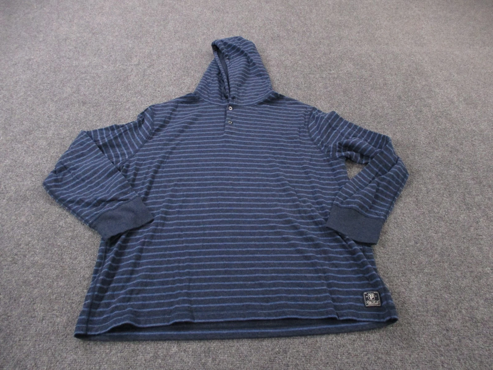Polo Ralph Lauren Hoodie Sweatshirt Mens 2XL Blue Pullover Lightweight Casual